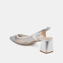 BLONDI HEELS SILVER MESH(Blondi Heels Silver Mesh) -Dolce Vita Shop DOLCEVITA HEELS BLONDI SILVERMESH 08