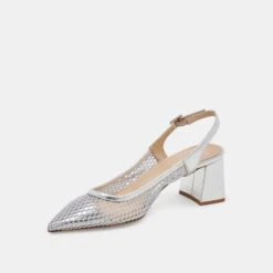 BLONDI HEELS SILVER MESH(Blondi Heels Silver Mesh) -Dolce Vita Shop DOLCEVITA HEELS BLONDI SILVERMESH 09