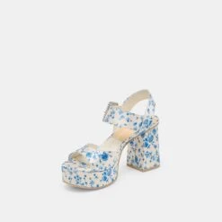 BOBBY PEARL HEELS BLUE FLORAL SATIN(Bobby Pearl Heels Blue Floral Satin) 12 BOBBY PEARL HEELS BLUE FLORAL SATIN(Bobby Pearl Heels Blue Floral Satin) -Dolce Vita Shop DOLCEVITA HEELS BOBBYPEARL BLUEFLORALSATIN 09