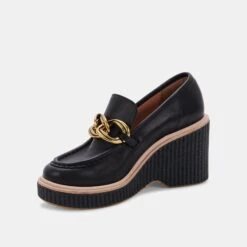 BRENAN WEDGES BLACK LEATHER - Re:vita(Brenan Wedges Black Leather Rxil3xcc1v Resale) -Dolce Vita Shop DOLCEVITA HEELS BRENAN BLACKLEATHER 08
