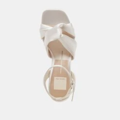 BRENNA WIDE HEELS IVORY SATIN(Brenna Wide Heels Ivory Satin) -Dolce Vita Shop DOLCEVITA HEELS BRENNA IVORY SATIN 06 39cf5015 4dcb 4ceb b94d 0d2af30c26d2