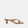 BREVEL HEELS DK LEOPARD PRINTED SUEDE(Brevel Heels Dk Leopard Printed Suede)