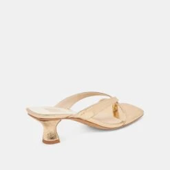 BREVEL HEELS GOLD DISTRESSED LEATHER(Brevel Heels Gold Distressed Leather) -Dolce Vita Shop DOLCEVITA HEELS BREVEL GOLDDISTRESSEDLEATHER 03