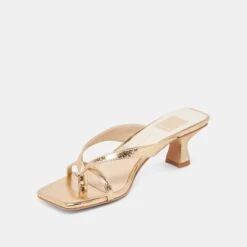 BREVEL HEELS GOLD DISTRESSED LEATHER(Brevel Heels Gold Distressed Leather) -Dolce Vita Shop DOLCEVITA HEELS BREVEL GOLDDISTRESSEDLEATHER 08