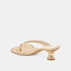 BREVEL HEELS GOLD DISTRESSED LEATHER(Brevel Heels Gold Distressed Leather) -Dolce Vita Shop DOLCEVITA HEELS BREVEL GOLDDISTRESSEDLEATHER 09