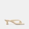 BREVEL HEELS LIGHT YELLOW LEATHER(Brevel Heels Light Yellow Leather)