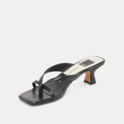 BREVEL HEELS ONYX LEATHER(Brevel Heels Onyx Leather) -Dolce Vita Shop DOLCEVITA HEELS BREVEL ONYXLEATHER 08