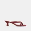 BREVEL HEELS OXBLOOD SUEDE(Brevel Heels Oxblood Suede)