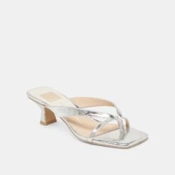 BREVEL HEELS SILVER DISTRESSED LEATHER(Brevel Heels Silver Distressed Leather) 12 BREVEL HEELS SILVER DISTRESSED LEATHER(Brevel Heels Silver Distressed Leather) -Dolce Vita Shop DOLCEVITA HEELS BREVEL SILVERDISTRESSEDLEATHER 01