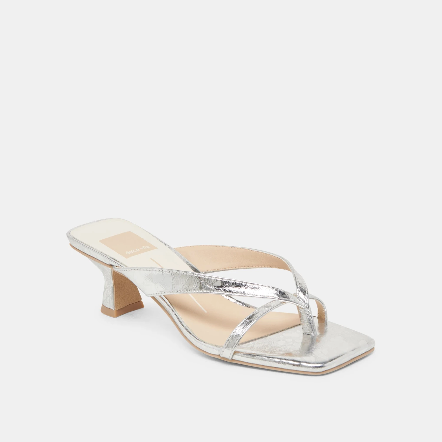 BREVEL HEELS SILVER DISTRESSED LEATHER(Brevel Heels Silver Distressed Leather) 3 BREVEL HEELS SILVER DISTRESSED LEATHER(Brevel Heels Silver Distressed Leather) - Image 3