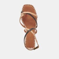 BRINN SANDALS BLACK NATURAL RAFFIA - Re:vita(Brinn Sandals Black Natural Raffia Resale) -Dolce Vita Shop DOLCEVITA HEELS BRINN BLACK NATURALRAFFIA 06 4cf4b309 46f6 4594 a41e 002ecc510190