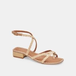 BRINN SANDALS LT NATURAL RAFFIA(Brinn Sandals Lt Natural Raffia) -Dolce Vita Shop DOLCEVITA HEELS BRINN LTNATURALRAFFIA 01