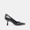 BRIONA HEELS ONYX EMBOSSED LEATHER(Briona Heels Onyx Embossed Leather)