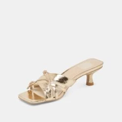 BRYANT HEELS GOLD DISTRESSED LEATHER(Bryant Heels Gold Distressed Leather) -Dolce Vita Shop DOLCEVITA HEELS BRYANT GOLDDISTRESSEDLEATHER 08