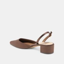 CAREL HEELS DK BROWN SATIN(Carel Heels Dk Brown Satin) -Dolce Vita Shop DOLCEVITA HEELS CAREL DKBROWN SATIN 08