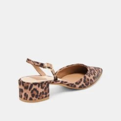 CAREL HEELS DK LEOPARD SATIN(Carel Heels Dk Leopard Satin) -Dolce Vita Shop DOLCEVITA HEELS CAREL DKLEOPARDSATIN 03