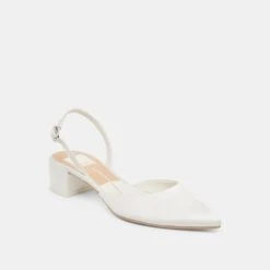 CAREL HEELS TRUE WHITE SATIN(Carel Heels True White Satin) -Dolce Vita Shop DOLCEVITA HEELS CAREL TRUEWHITESATIN 01