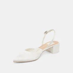CAREL HEELS TRUE WHITE SATIN(Carel Heels True White Satin) -Dolce Vita Shop DOLCEVITA HEELS CAREL TRUEWHITESATIN 08