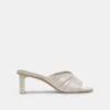 Dolce Vita CARLAN HEELS OFF WHITE SILK(Carlan Heels Off White Silk)