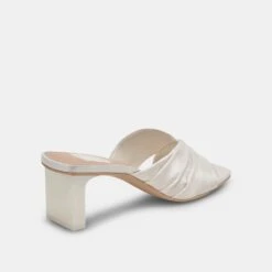 Dolce Vita CARLAN HEELS OFF WHITE SILK(Carlan Heels Off White Silk) -Dolce Vita Shop DOLCEVITA HEELS CARLAN OFFWHITESILK 03