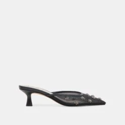CLAIRE HEELS BLACK MESH - Re:vita(Claire Heels Black Mesh Resale)