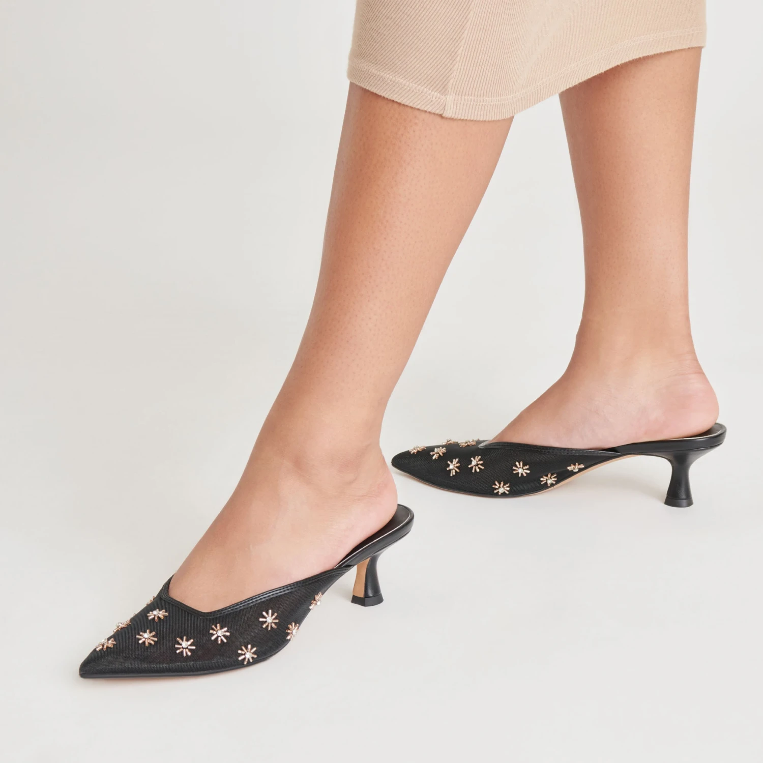 CLARA HEELS BLACK MESH(Clara Heels Black Mesh) 2 CLARA HEELS BLACK MESH(Clara Heels Black Mesh) - Image 2