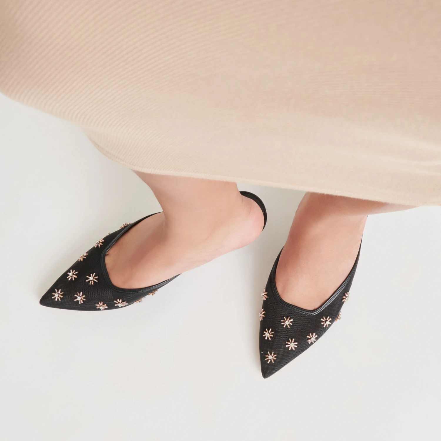 CLARA HEELS BLACK MESH(Clara Heels Black Mesh) 4 CLARA HEELS BLACK MESH(Clara Heels Black Mesh) - Image 4