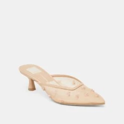 CLARA HEELS FRENCH VANILLA MESH(Clara Heels French Vanilla Mesh) -Dolce Vita Shop DOLCEVITA HEELS CLARA FRENCHVANILLAMESH 01