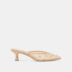 CLARA WIDE HEELS FRENCH VANILLA MESH(Clara Wide Heels French Vanilla Mesh)