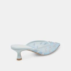 CLARA WIDE HEELS ICE BLUE MESH(Clara Wide Heels Ice Blue Mesh) -Dolce Vita Shop DOLCEVITA HEELS CLARA ICEBLUEMESH 03
