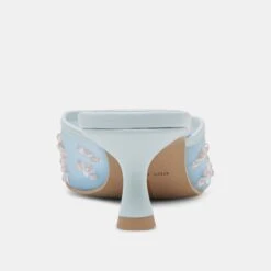 CLARA WIDE HEELS ICE BLUE MESH(Clara Wide Heels Ice Blue Mesh) -Dolce Vita Shop DOLCEVITA HEELS CLARA ICEBLUEMESH 05