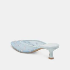 CLARA WIDE HEELS ICE BLUE MESH(Clara Wide Heels Ice Blue Mesh) -Dolce Vita Shop DOLCEVITA HEELS CLARA ICEBLUEMESH 09