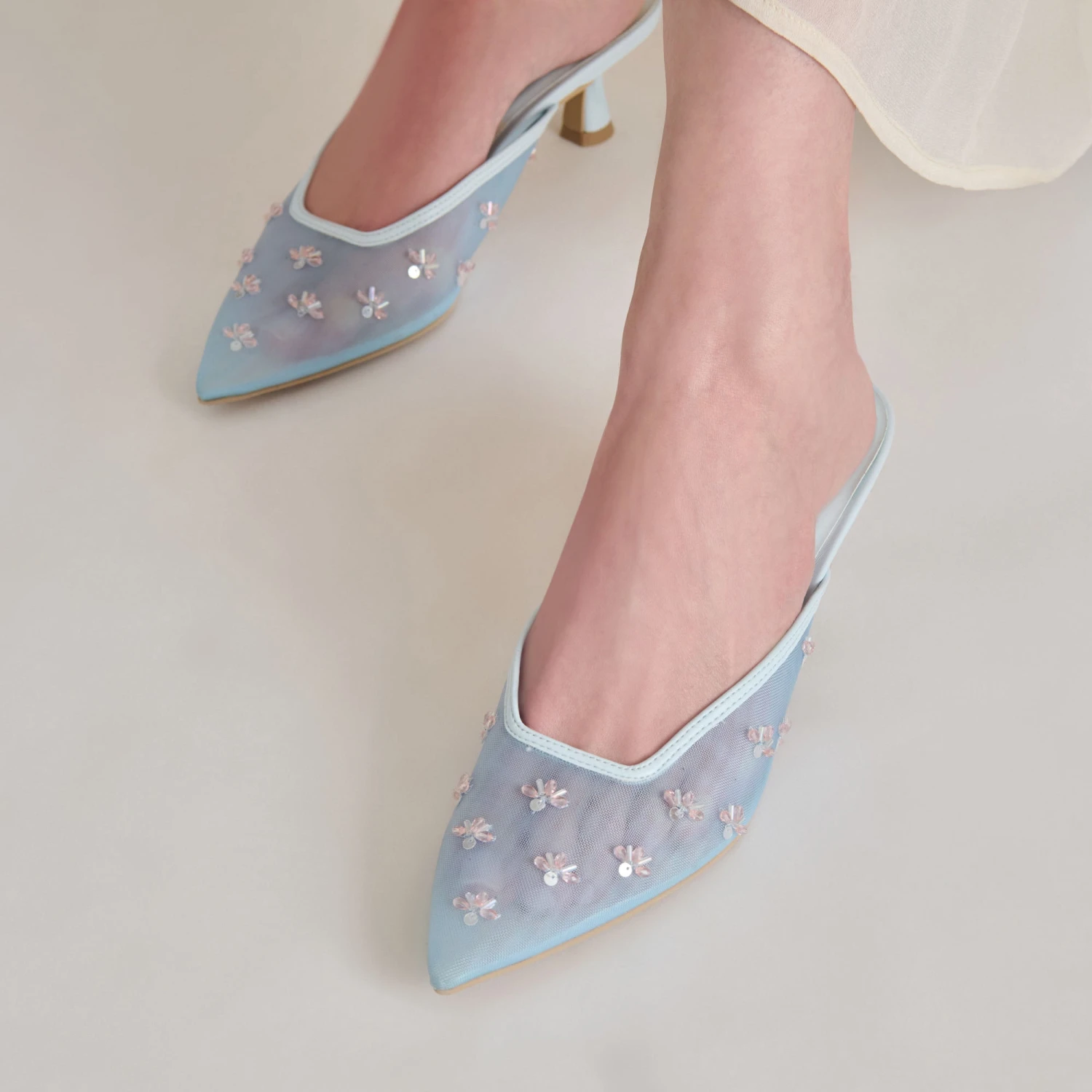 CLARA HEELS ICE BLUE MESH(Clara Heels Ice Blue Mesh) 2 CLARA HEELS ICE BLUE MESH(Clara Heels Ice Blue Mesh) - Image 2