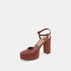 CLAUD HEELS CHOCOLATE SATIN(Claud Heels Chocolate Satin) -Dolce Vita Shop DOLCEVITA HEELS CLAUD CHOCOLATESATIN 08