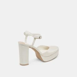 CLAUD HEELS WHITE SATIN(Claud Heels White Satin) -Dolce Vita Shop DOLCEVITA HEELS CLAUD WHITESATIN 03
