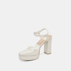 CLAUD HEELS WHITE SATIN(Claud Heels White Satin) -Dolce Vita Shop DOLCEVITA HEELS CLAUD WHITESATIN 08