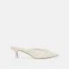 CLAYTN PEARL HEELS TRUE WHITE SATIN(Claytn Pearl Heels True White Satin)