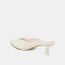 CLAYTN PEARL HEELS TRUE WHITE SATIN(Claytn Pearl Heels True White Satin) -Dolce Vita Shop DOLCEVITA HEELS CLAYTNPEARL TRUEWHITESATIN 09