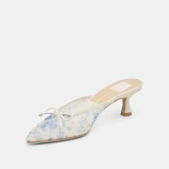 CLEO HEELS BLUE FLORAL MESH(Cleo Heels Blue Floral Mesh) -Dolce Vita Shop DOLCEVITA HEELS CLEO BLUEFLORALMESH 08