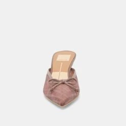 CLEO HEELS COGNAC PLAID MESH(Cleo Heels Cognac Plaid Mesh) -Dolce Vita Shop DOLCEVITA HEELS CLEO COGNAC PLAID MESH 04