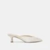 CLEO HEELS OFF WHITE SATIN(Cleo Heels Off White Satin)