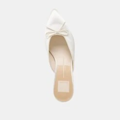 CLEO HEELS OFF WHITE SATIN(Cleo Heels Off White Satin) -Dolce Vita Shop DOLCEVITA HEELS CLEO OFFWHITESATIN 06