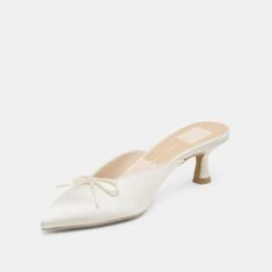 CLEO HEELS OFF WHITE SATIN(Cleo Heels Off White Satin) -Dolce Vita Shop DOLCEVITA HEELS CLEO OFFWHITESATIN 08