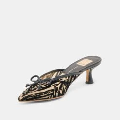 CLEO HEELS ZEBRA VELVET MESH(Cleo Heels Zebra Velvet Mesh) -Dolce Vita Shop DOLCEVITA HEELS CLEO ZEBRA VELVET MESH 09