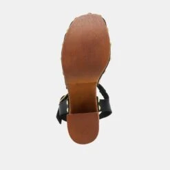 CLOVER HEELS BLACK LEATHER(Clover Heels Black Leather) -Dolce Vita Shop DOLCEVITA HEELS CLOVER BLACKLEATHER 07