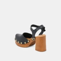 CLOVER HEELS BLACK LEATHER(Clover Heels Black Leather) -Dolce Vita Shop DOLCEVITA HEELS CLOVER BLACKLEATHER 09