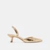 CORSA HEELS GOLD DISTRESSED LEATHER(Corsa Heels Gold Distressed Leather)