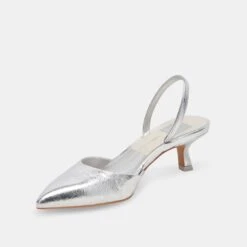 CORSA HEELS SILVER CRACKLED LEATHER(Corsa Heels Silver Crackled Leather) -Dolce Vita Shop DOLCEVITA HEELS CORSA SILVERCRACKLEDLEATHER 09