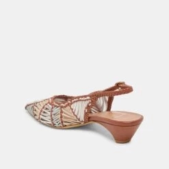 DAFNEY HEELS TAN MULTI WOVEN LEATHER(Dafney Heels Tan Multi Woven Leather) -Dolce Vita Shop DOLCEVITA HEELS DAFNEY TANMULTIWOVENLEATHER 09