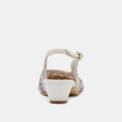 DAFNEY HEELS WHITE MULTI WOVEN LEATHER(Dafney Heels White Multi Woven Leather) -Dolce Vita Shop DOLCEVITA HEELS DAFNEY WHITEMULTIWOVENLEATHER 05